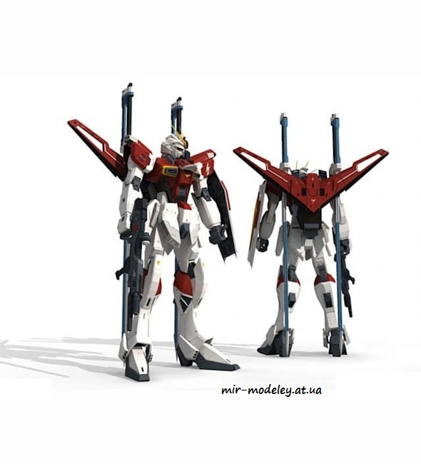 №6375 - ZGMF-X56S/b Sword Impulse Gundam [Paper-Replika] из бумаги