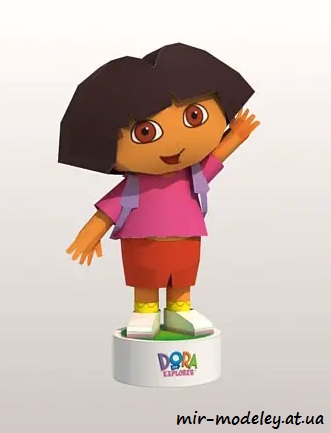 №4417 - Dora The Explorer (Paper-Replika) из бумаги