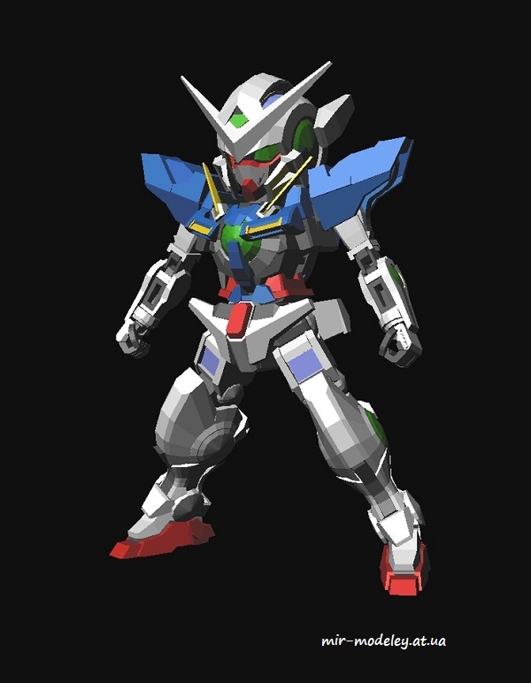 №4459 - GN-001 Gundam Exia [Paper-Replika] из бумаги