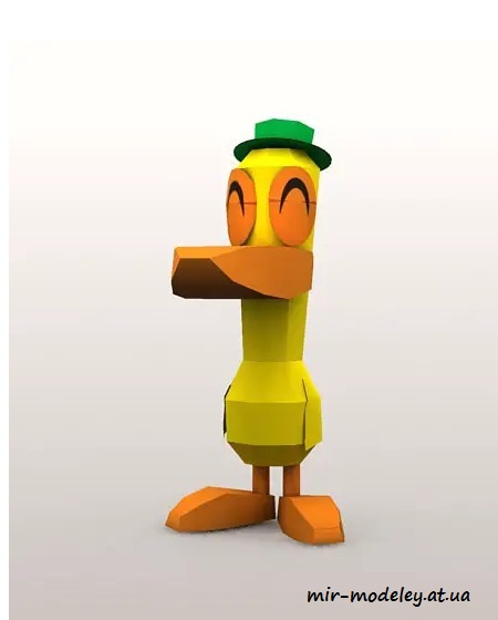 №4410 - Pato - Pocoyo (Paper-Replika) из бумаги