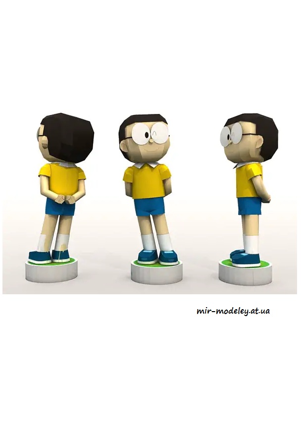 №4411 - Nobita - Doraemon (Paper-Replika) из бумаги