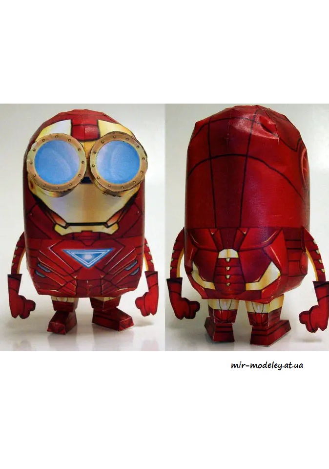 №4419 - Minion - Iron Man Mark VI (Paper-Replika) из бумаги