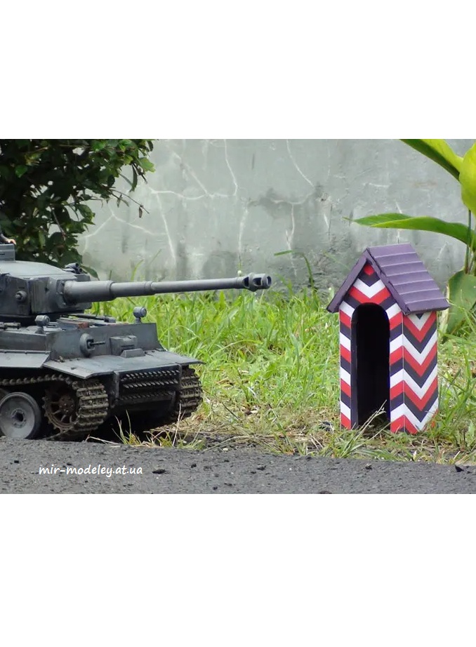 №4210 - WWII German Guard Post (Paper-Replika) из бумаги