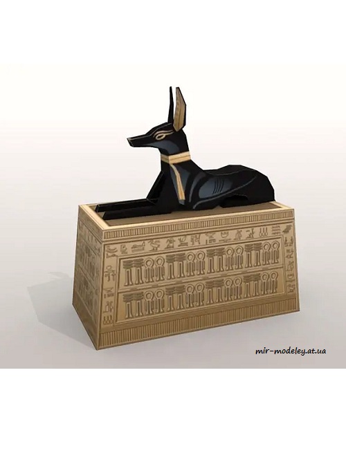 №4396 - Ancient Egypt Anubis Box (Paper-Replika) из бумаги