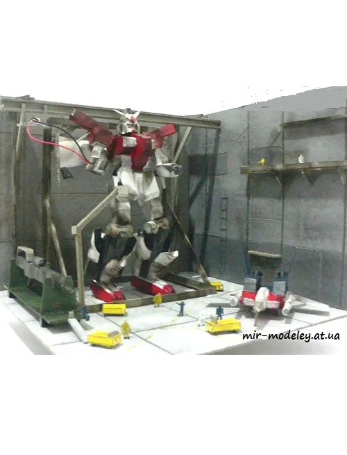 №4460 - Gundam RX-78 GP01/Fb Diorama [Paper-Replika] из бумаги