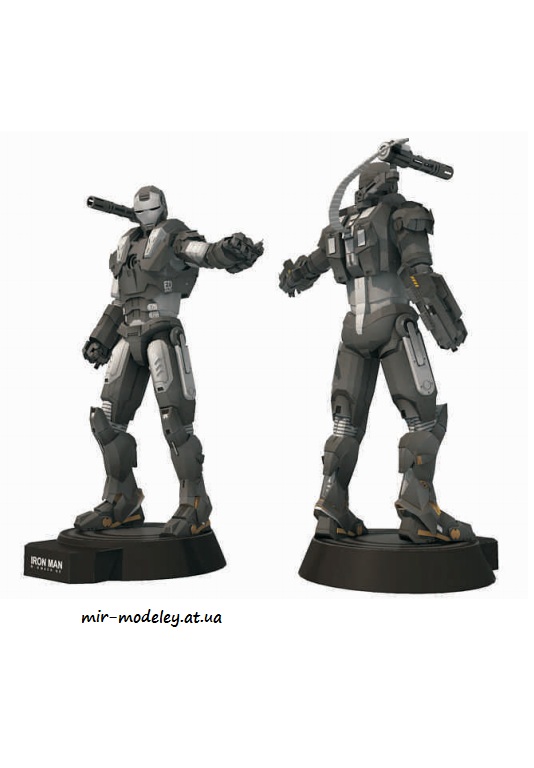 №6381 - Iron Man War Machine Poseable Paper Model [Paper-Replika] из бумаги