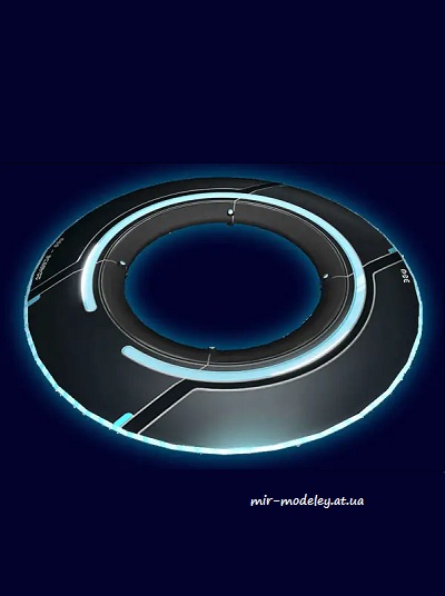 №4272 - Tron Legacy - Light Disc (Paper-Replika) из бумаги