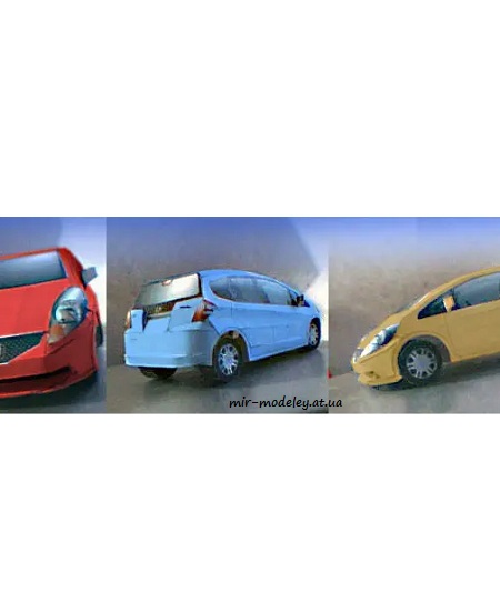 №6459 - All New Honda Fit (Paper-Replika) из бумаги