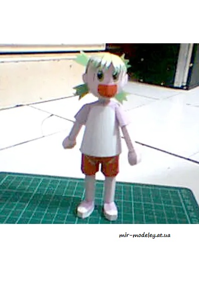 №6403 - Yotsuba Manga Character (Paper-Replika) из бумаги