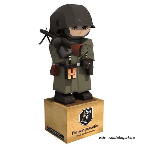№6412 - Панцергренадер / Panzergrenadier (Paper-Replika) из бумаги