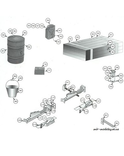 №6579 - Аксессуары [GPM Kartonowka 2000-03] из бумаги