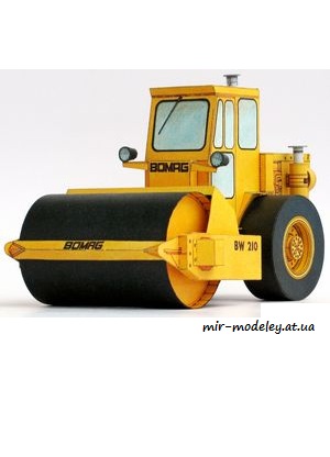 №4799 - Bomag BW 210 (ABC 15/1979) из бумаги