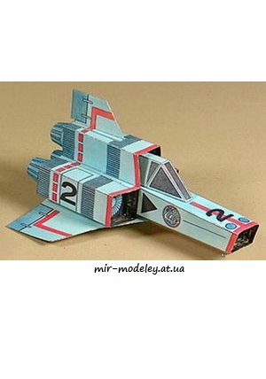 №4870 - Ракетоплан / Raketoplan (ABC 15/1980) из бумаги