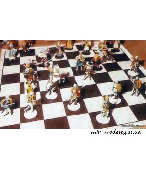 №4678 - Шахматные фигуры / Sachove figurka [ABC 7/1981] из бумаги