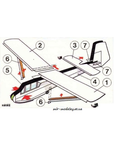 №1695 - КАИ-12 «Приморец» / KAI-12 Primorec (ABC 19/1981) из бумаги