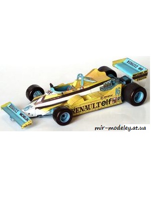 №6595 - RENAULT TURBO RE 30 [ABC 1981-17] из бумаги