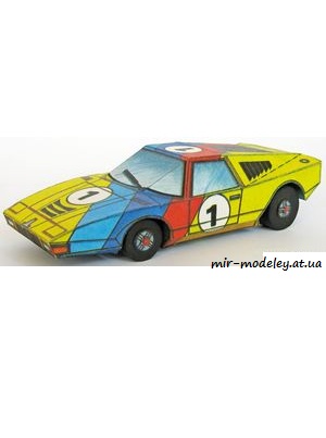 №6600 - Auto Alfa [ABC 1/1982] из бумаги — скачать развертку из бумаги