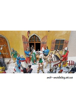 №4765 - Dům řemeslníka v 15. stol [ABC 12/1979] из бумаги — скачать развертку из бумаги