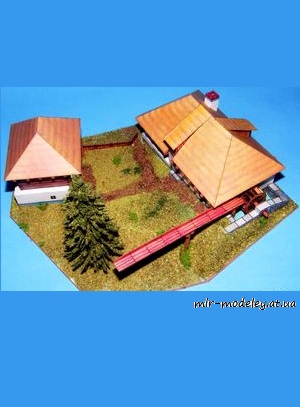 №6601 - Мельница из Центральной Чехии / Mlýn ze středních Čech [ABC 3/1982] из бумаги