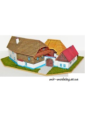 №6542 - Зернохранилище в Пошумави / Špýcharový dvorec z Pošumaví [ABC 15/1983] из бумаги