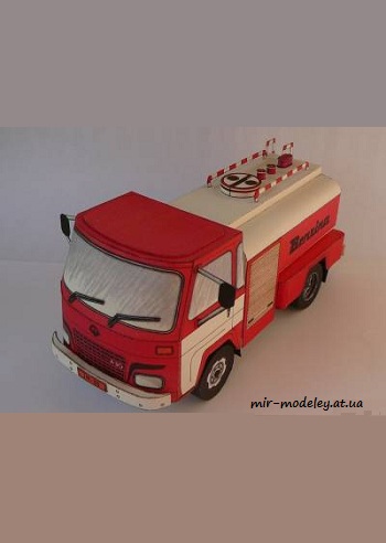 №6604 - Автоцистерна Avia A30K-CA (ABC 6/1982) из бумаги