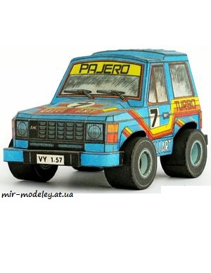 №6645 - Mitsubishi Pajero [ABC 21/1985] из бумаги