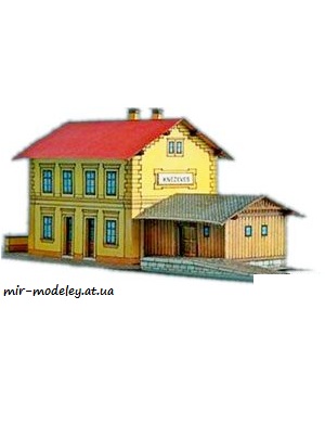 №6639 - Nádraží Kněževes (ABC 14/1985) из бумаги