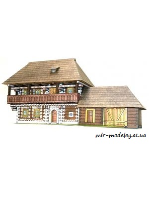 №6553 - Maovane srubove stavby z Cicman (ABC 1983-24 ) из бумаги