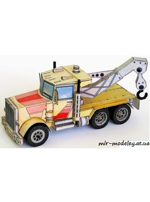 №6651 - Транспортер бетонных блоков / Transporter betonovych bloku [ABC 1/1986] из бумаги