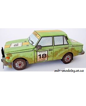 №6655 - Wartburg 353 S Rallye (ABC) из бумаги — скачать развертку из бумаги