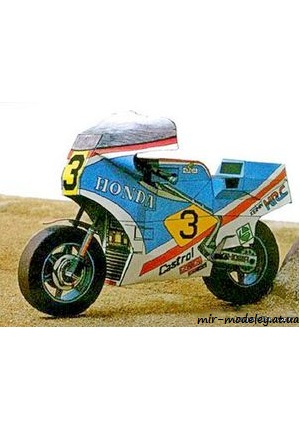 №6648 - Honda NS 500 GP (ABC 23/1985) из бумаги