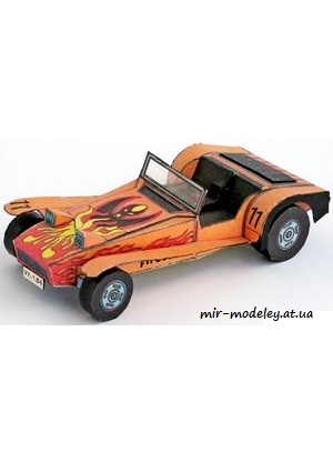 №6630 - Lotus Super Seven [ABC 4/1985] из бумаги