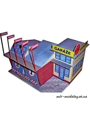 №6518 - Service garage [ABC 1982/17] из бумаги