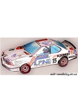 №6633 - BMW 635 CSi (ABC 08/1985) из бумаги