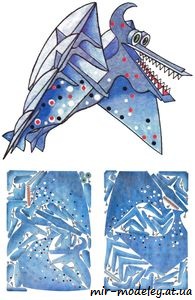 №6611 - Ptakojester Pteranodon [ABC 1984-07] из бумаги