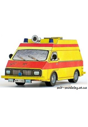 №6637 - RAF Tamro Ambulance [ABC 12/1985] из бумаги