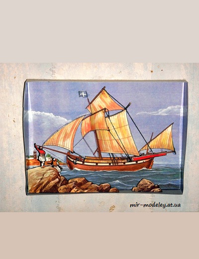 №6614 - Греческая Саколева 19 века / Řecká sakoleva z 19. století (Переработка ABC 8/1984) из бумаги