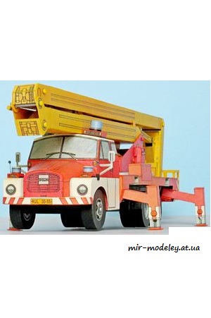 №6536 - Vysokozdvižná požární plošina Tatra T148 PP 27-1 [ABC] из бумаги