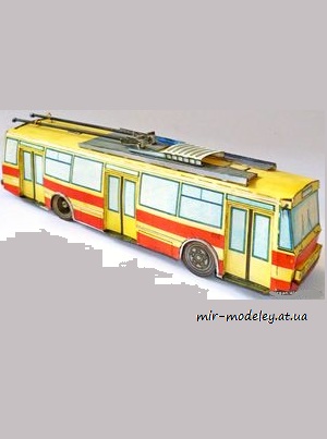 №6508 - Skoda 14 Tr01 (ABC 11/1982) из бумаги