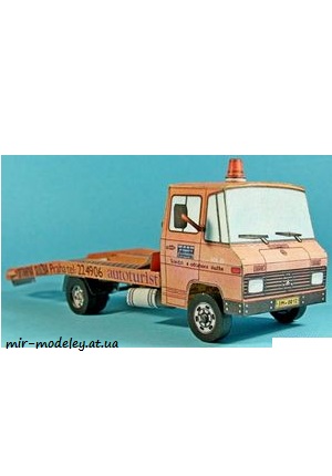 №6635 - Mercedes-Benz 608D (АВС) из бумаги — скачать развертку из бумаги