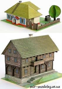 №6609 - Roubené stavení z Kokořínska a hliněný dům z Moravy (ABC 5/1984) из бумаги