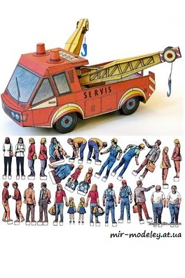 №6513 - Servisni a vyprostovaci vuz [ABC 14/1982] из бумаги