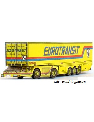 №6617 - Kamion Steinwinter Daimler Benz [ABC 1984-12] из бумаги