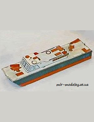 №6669 - Požární člun Prométheus (ABC 13/1986) из бумаги