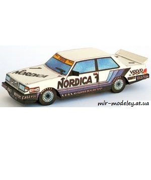 №6678 - Volvo 240 Turbo (ABC 1986-18) из бумаги
