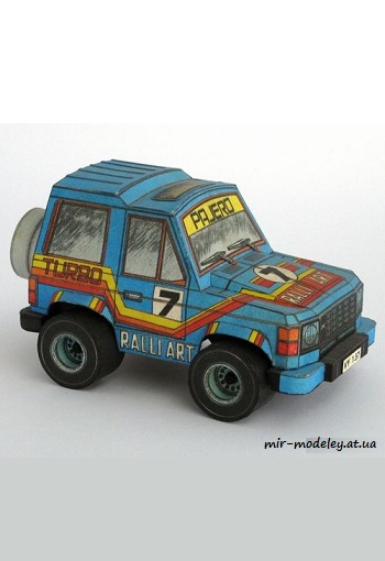 №7322 - Mitsubishi Pajero Wagon 2000 Turbo XL (ABC 4/1988) из бумаги