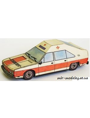 №6684 - Tatra 624 narex (ABC 22/1986) из бумаги