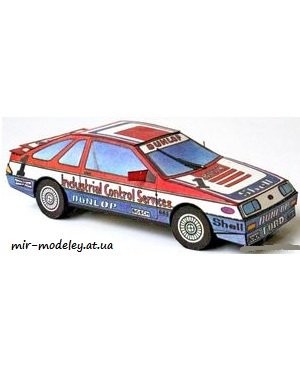 №6667 - Ford Sierra XR 4i (ABC 11/1986) из бумаги