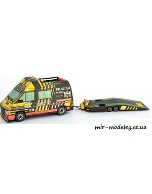 №7318 - Renault Trafic (ABC 2/1988) из бумаги