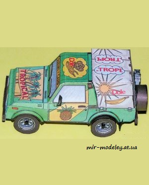 №6693 - Suzuki SJ 413 [ABC 5/1987] из бумаги — развертка из бумаги